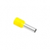 Kit Com 10 Terminal Tubular Simples Amarelo 25mm