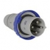 Plug 3Polo + Terra 63A 200/250V 9H AZ 4579 - STECK