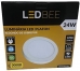 Luminária de Led de Sobrepor Redondo 24W 6500K Luz Branca Fria