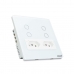 Interruptor Inteligente Wifi+BLE 4x4 de 4 Botões Branco + 2 Tomadas 16A - EKAZA