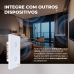 Interruptor Inteligente Touch 2.5D Wifi+BLE 2 Botoes 4x2 Branco - EKAZA