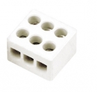 Conector Porcelana Trifásico 10mm - BRASFORT