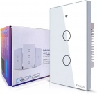 Interruptor Inteligente Wi-Fi 4x2 de 2 Botões Branco ZIGBEE - Ekaza